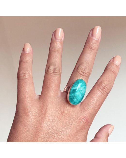 FV Jewellery Green La Stèle Amazonite Ring