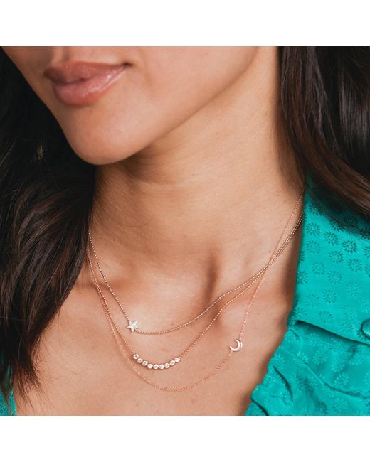 Maya Brenner Metallic 14K Asymmetrical Charm Necklace