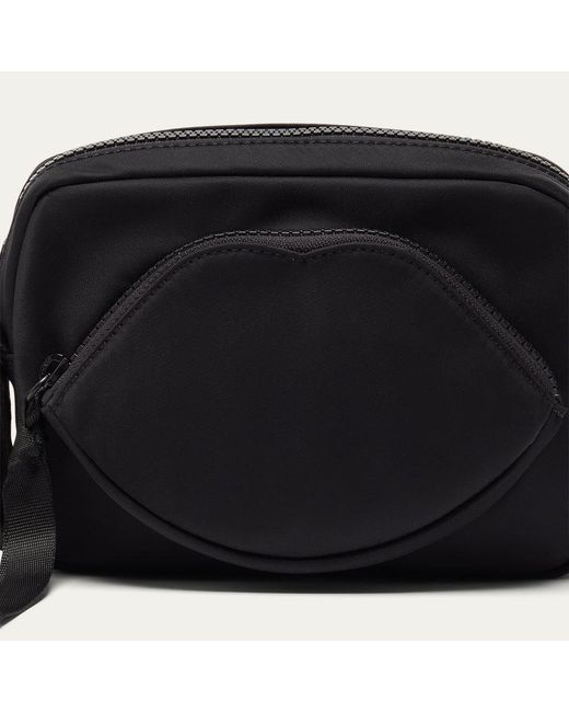 Lulu Guinness Black Pam Crossbody Bag