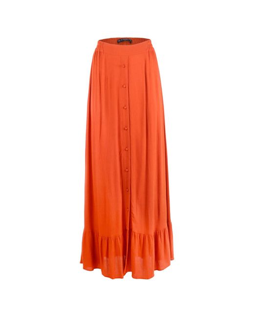 Morrato Bali Orange Sonth Maxi Skirt Burnt Ochre