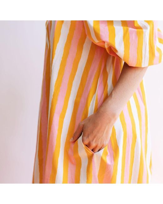 SUNSHINE TIENDA Metallic Sunkissed Stripe Ace Dress