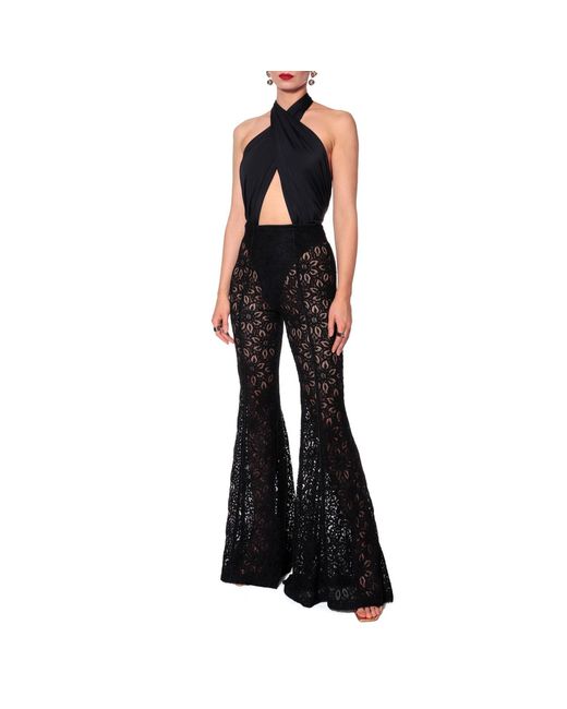 AGGI by HALEWSKI Blue Liv Body Suit With Open Back