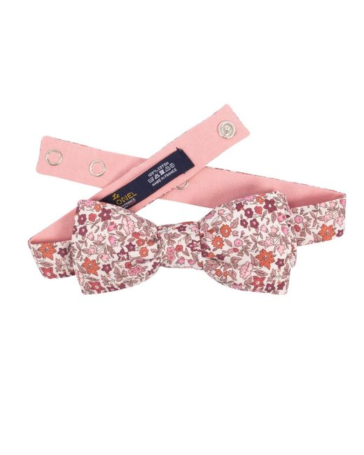 LE COLONEL Pink Burgundy Liberty Ava Bow Tie for men