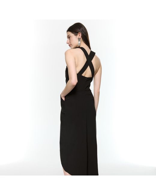 Mirimalist Black Revolve Midi Dress