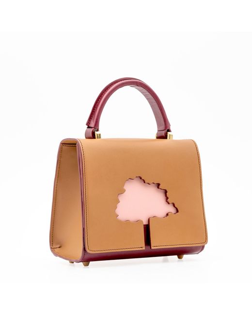 Absurde Pink Neutrals One Way Small Leather Shoulder Bag