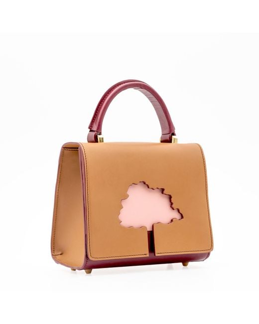 Absurde Pink Neutrals One Way Small Leather Shoulder Bag