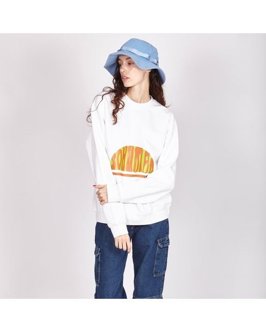 SOHUMAN White Tum Sustainable Sweatshirt