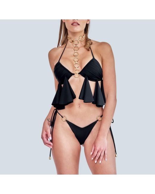 ANTONINIAS Aurelia Bikini Bra In Black