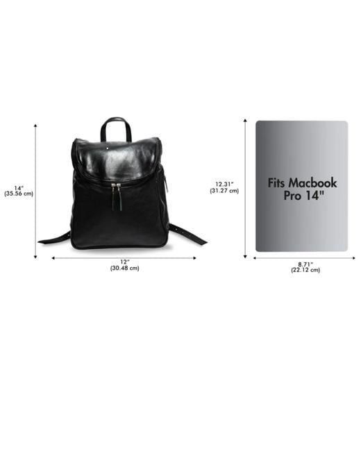 Hides Leather Co. Black Minimal Handmade Leather Backpack