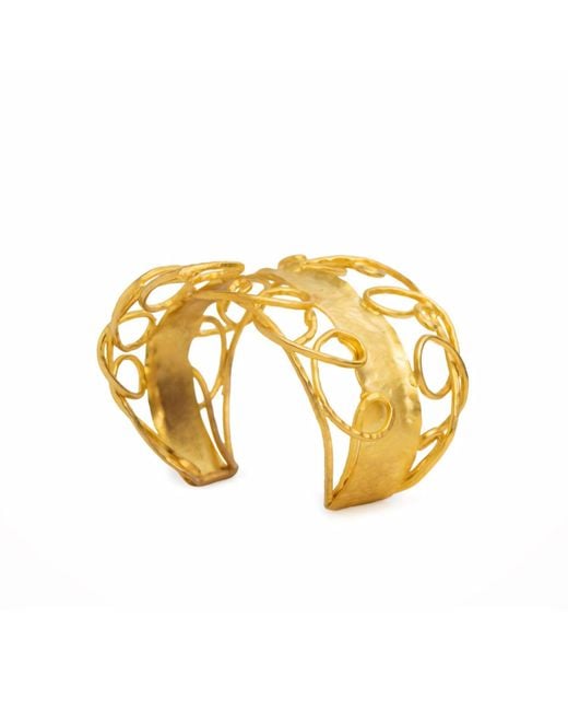 Meraki by Rashmi Bajaj Metallic Plated Wire Cuff Bracelet