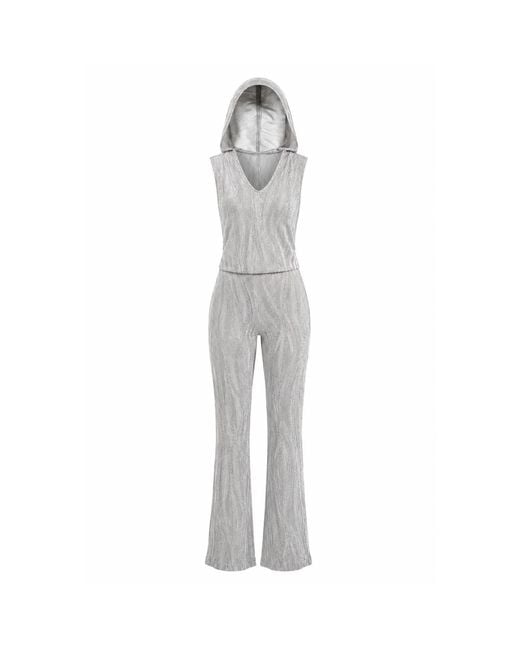 Maui X Lolita Gray Regality Hooded Romper
