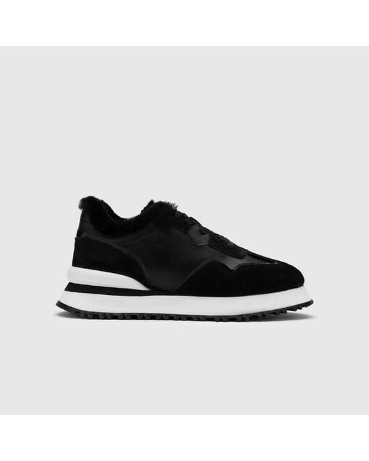 Ilvi Black Jose Suede Leather Sneaker