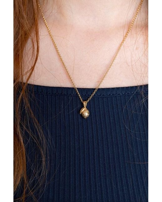 Claire Hill Designs Metallic Lemon Charm Necklace