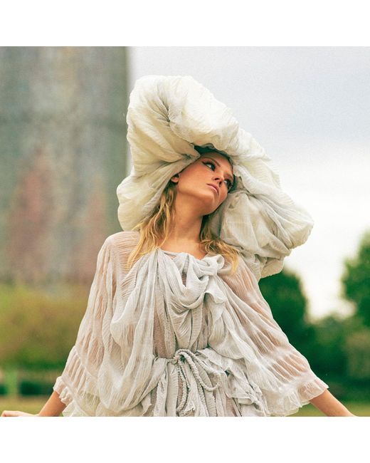 Miro Misljen Natural Cloud Sculptural Headpiece