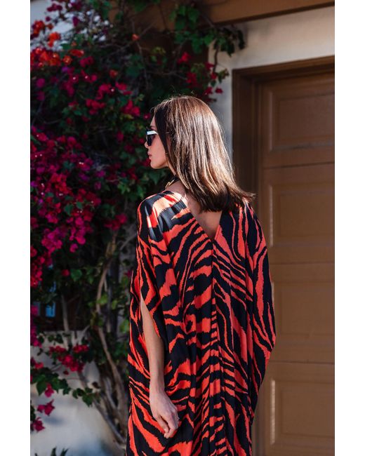 Jennafer Grace Red Tigress Caftan