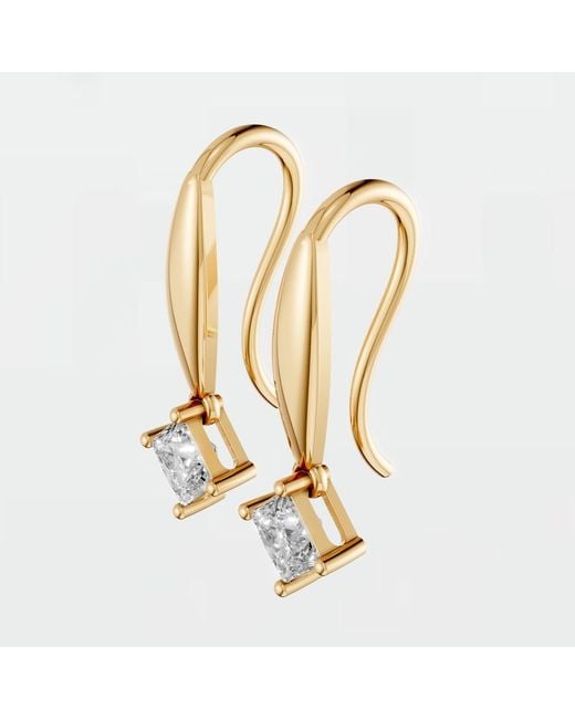 Aya Fine Jewelry Metallic Princess Cut Luxury Lab Diamond Earrings