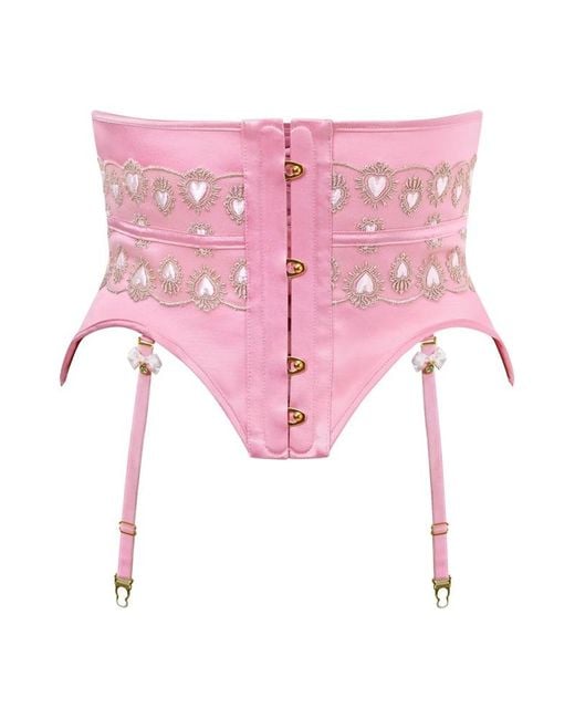 Scarlett Gasque Pink Kiss-Me-Quick Waspie