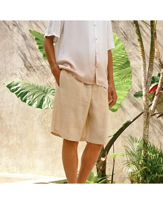 ORIGIN OF HEARTS White Neutrals Solaya Hand-Dyed Satin Resort Shirt for men
