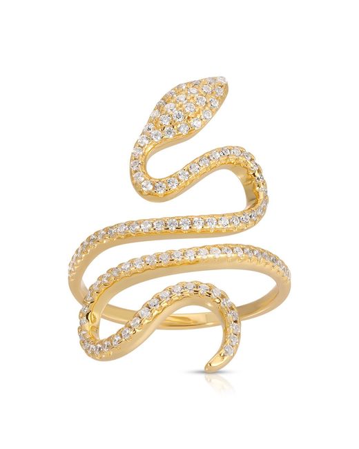 Native Gem Metallic Enchanted Snake Ring