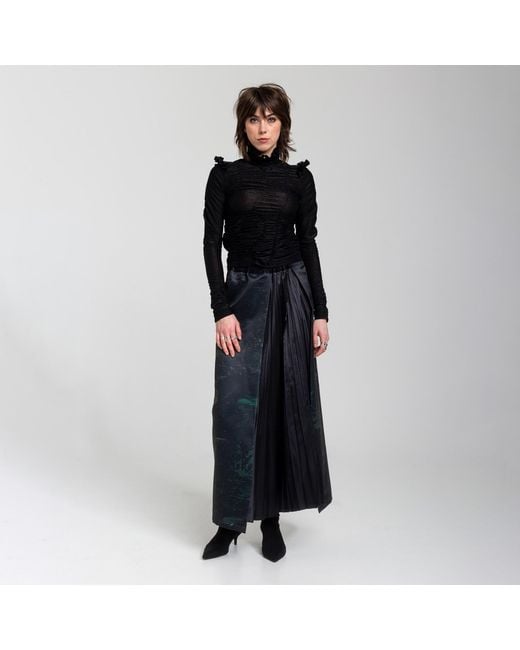 ARTISTA Blue Gift Long Printed Skirt