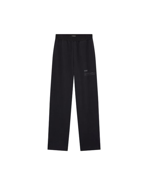 Storm Black Essential Side Slit Sweatpants Midnight