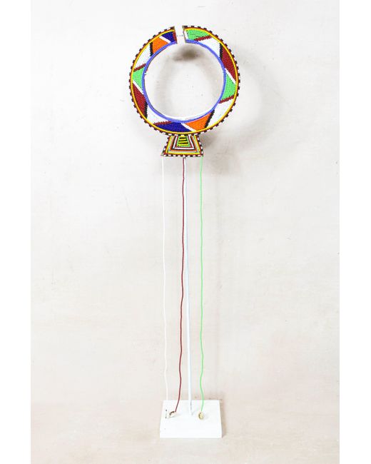 Botanical Boys Blue Kenya Maasai Beaded Necklace