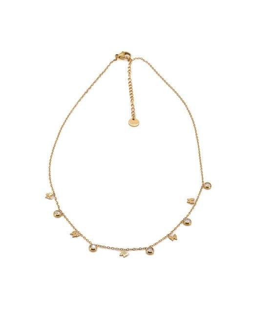 Ebru Jewelry Metallic Hope Butterfly & Diamond Necklace