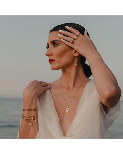 Myrto Katramadou Jewellery Metallic Thalassa – Pearl Ring