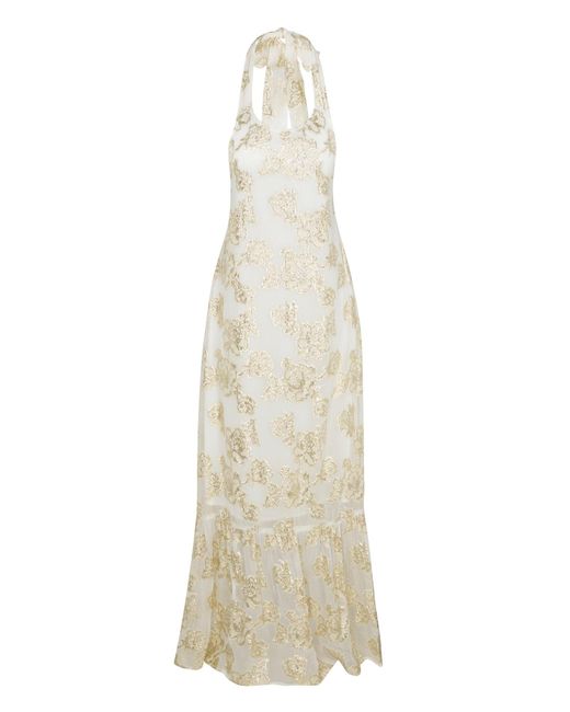 Meghan Fabulous White Golden Hour Halter Dress