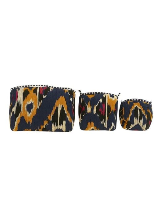 Conscious Yoga Collective Black Ikat Velvet Three Piece Travel Set