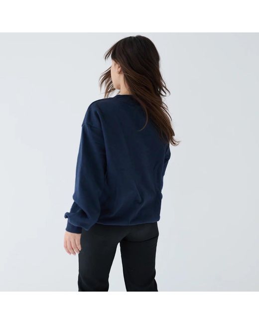 London Atelier Byproduct Blue Premium Heavyweight Jumper With People Embroidery