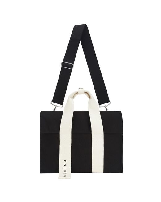 MARHEN.J Black Canvas Tote Bag
