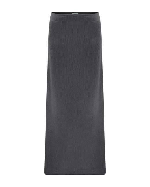 Cansu Xi Gray Soleil Maxi Skirt