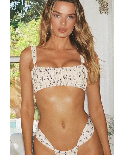 Montce Natural Cynthia Floral Victoria Bikini Top