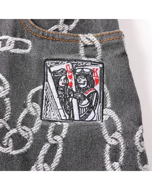 VERYRARE Gray Chains Ash Pants for men