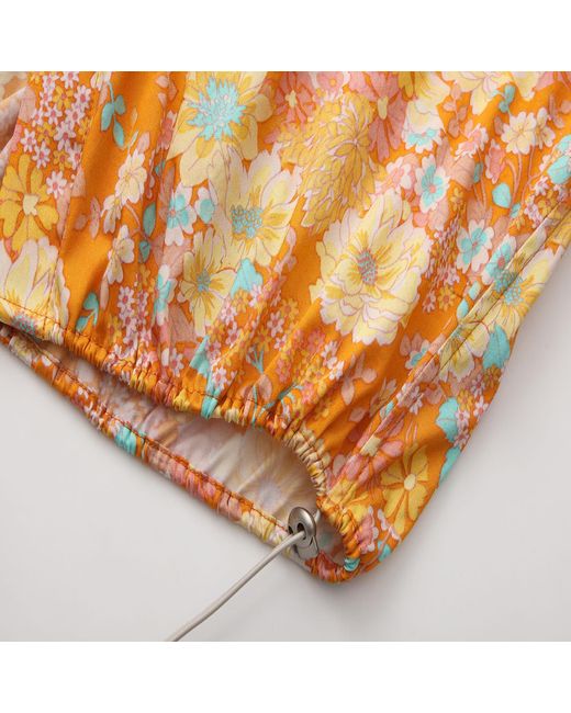FRONT ROW SHOP Brown Daisy Shapeable Shirt