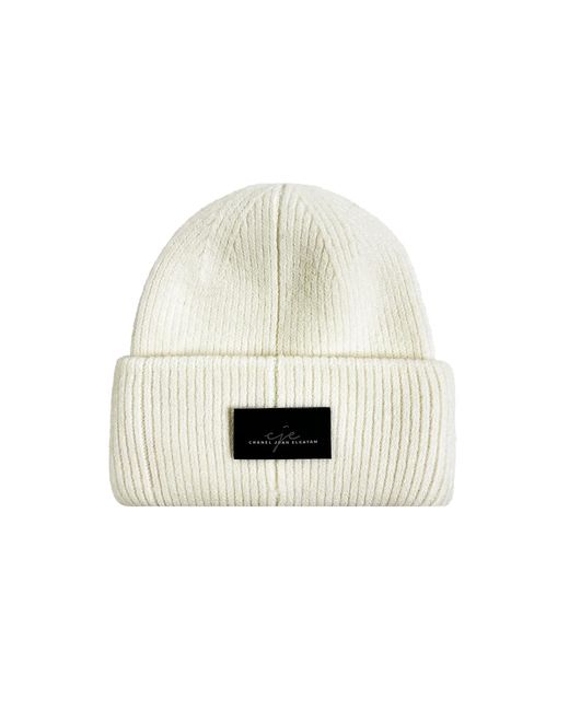 Chanel Joan Elkayam White Wool C J E Beanie