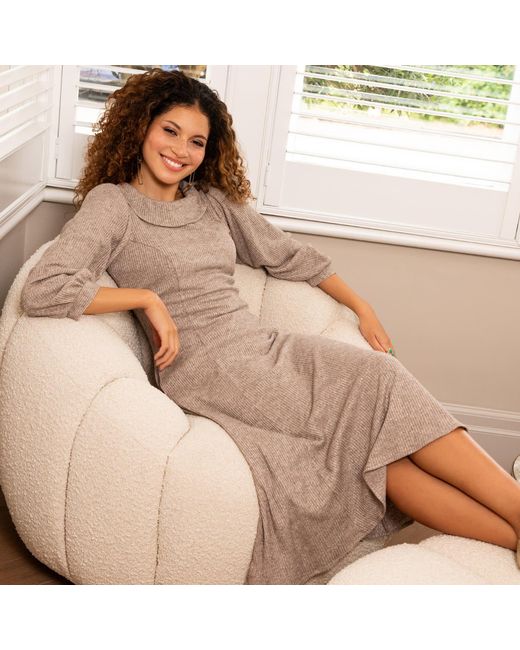 Alie Street London Natural Neutrals Meredith Turtle Neck Dress