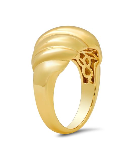 Kylie Harper Yellow Domed Shrimp Statement Ring