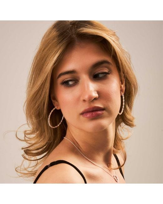 Moon London Metallic Epic Sparkling Large Vermeil Hoops