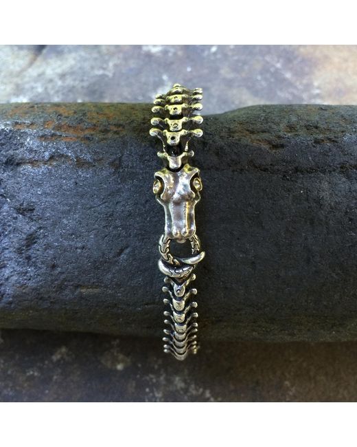 Snake Bones Metallic Bracelet for men