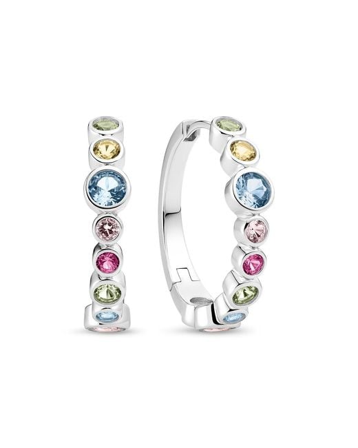 Sif Jakobs Jewellery White Earrings Sardinien Creolo