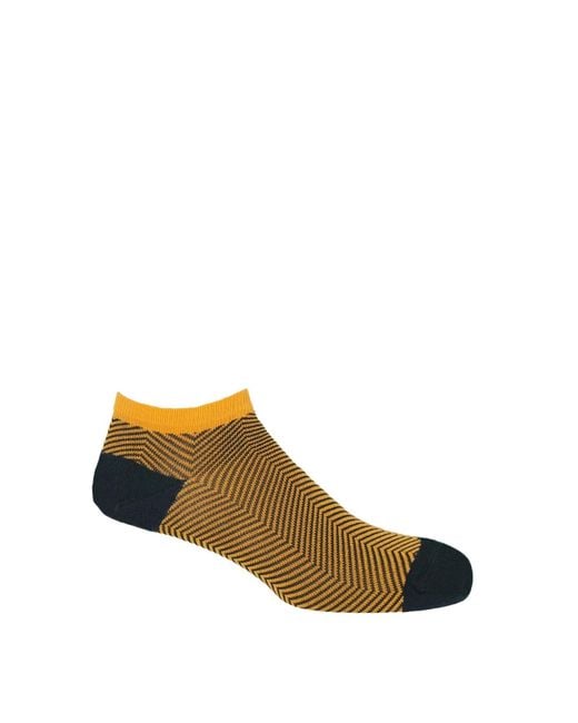 Peper Harow - Made in England Blue Trainer Socks Bundle – Seven Pairs Lux Taylor for men