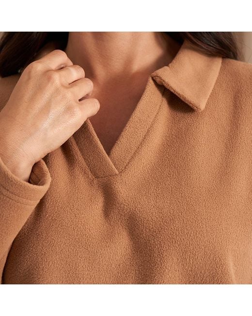 Pretty You London Natural Neutrals Fleece Lounge Set