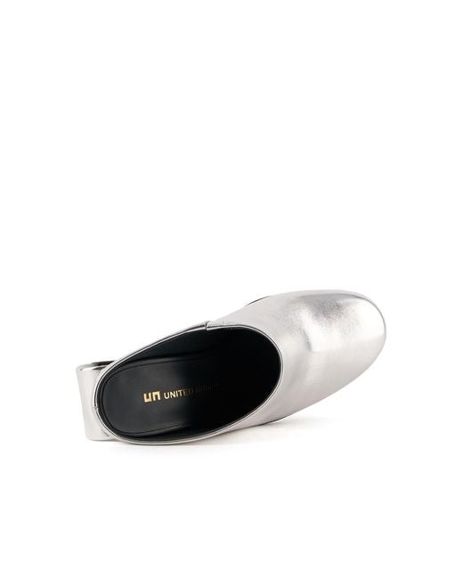 United Nude White Mobius Mule Hi
