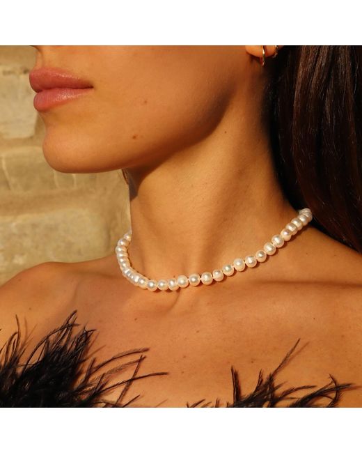 Mineralgems•Studio White Classic Pearl Neacklace