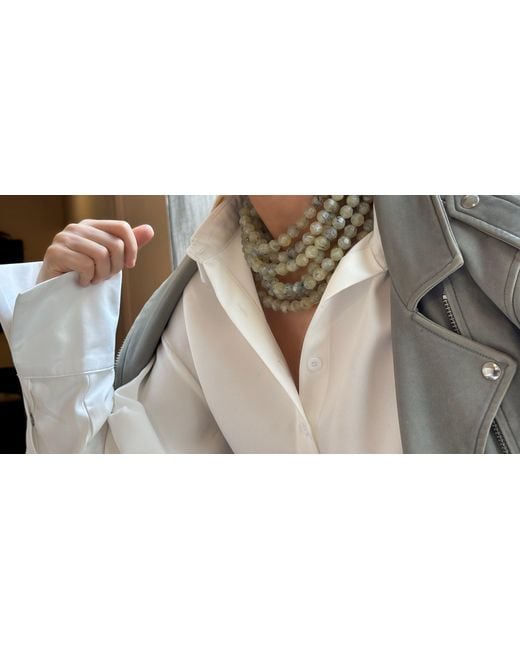Fairchild Baldwin Green Neutrals Bella Marble Citrine Necklace