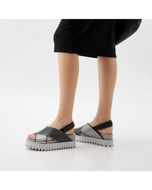 United Nude Gray Rico X Sandal
