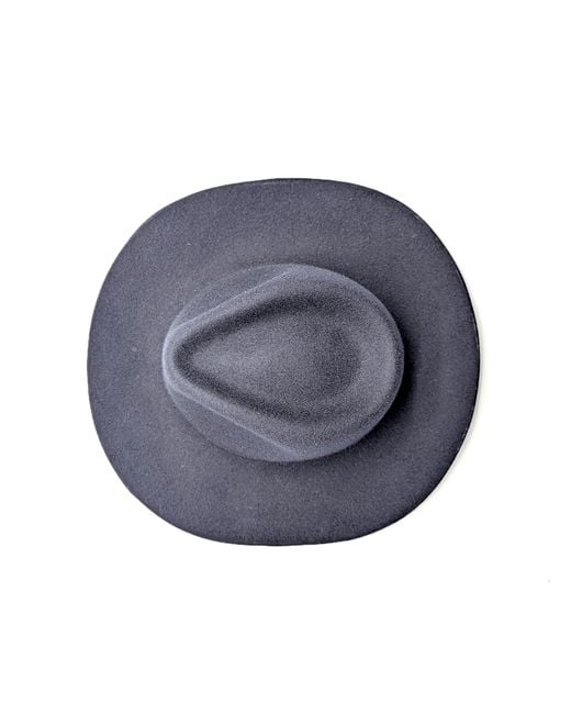 DORIA 1905 Blue Night Flat-Brimmed Drop Hat for men