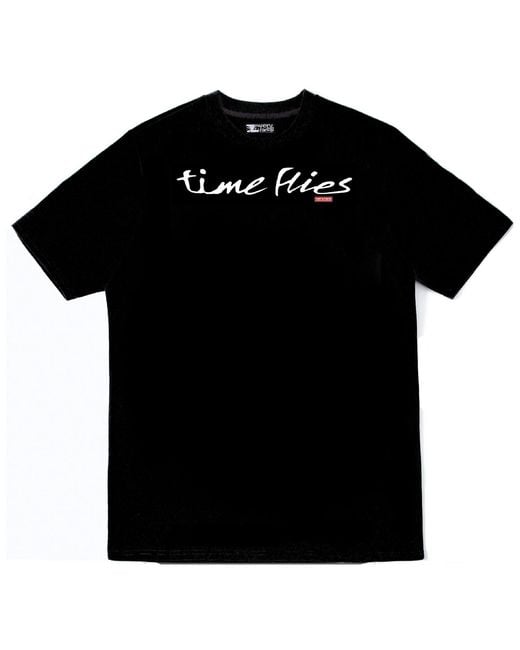VERYRARE Black Time Flies Tee for men